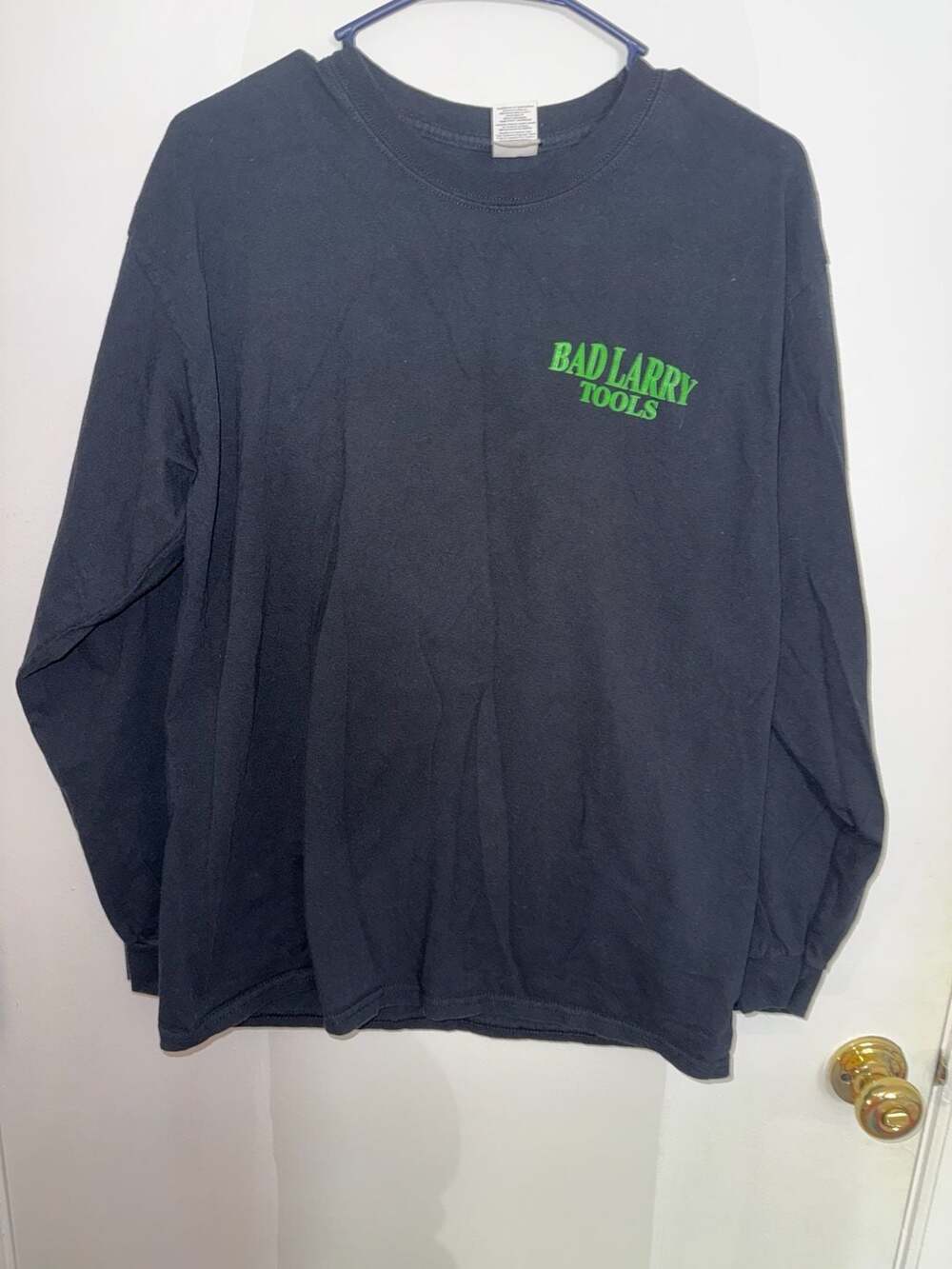 Bad Larry Tools Boston Skeleton Clover Long Sleeve Graphic T-Shirt